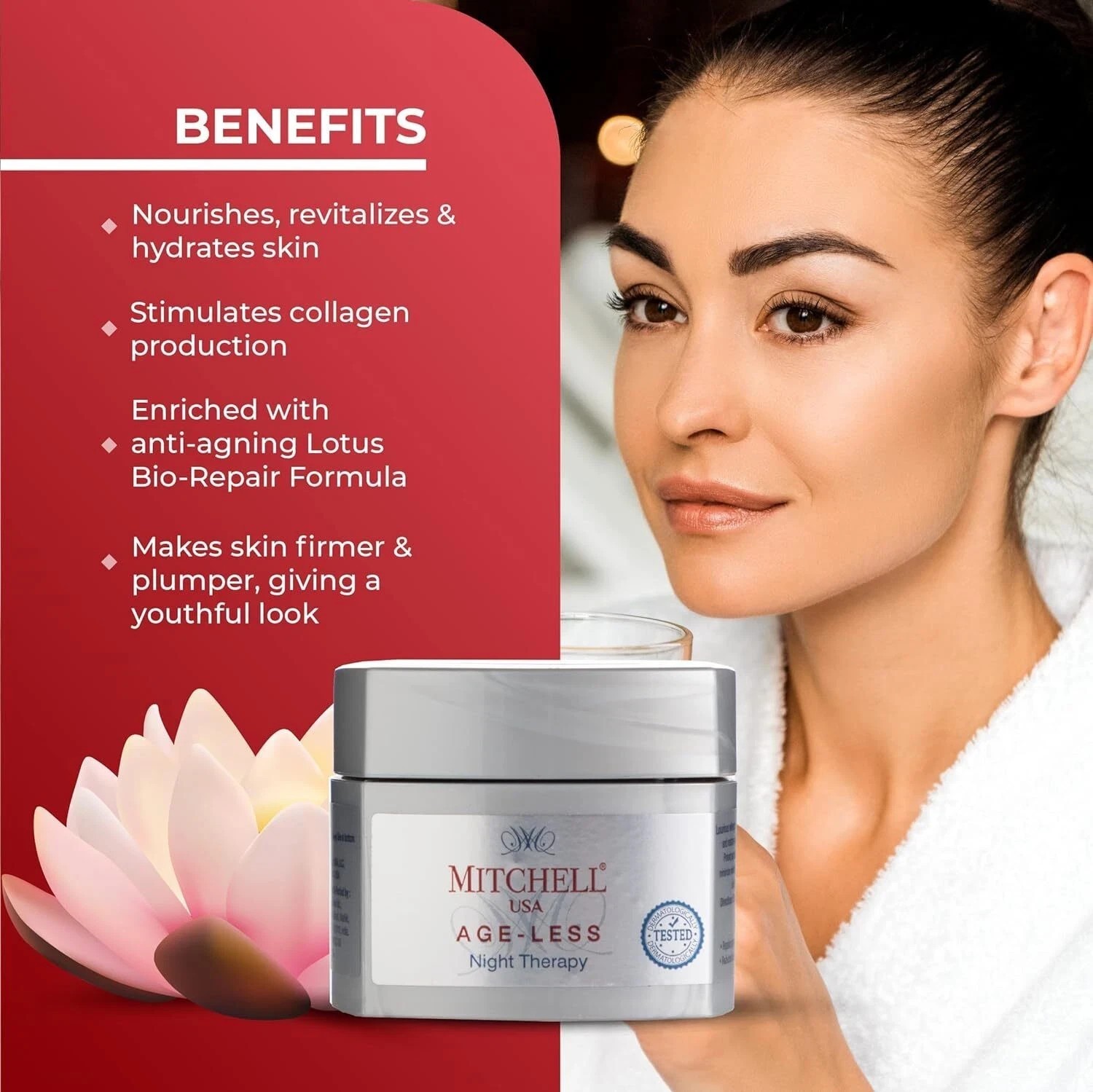 Mitchell USA Night Therapy Anti Aging Night Cream 50gm