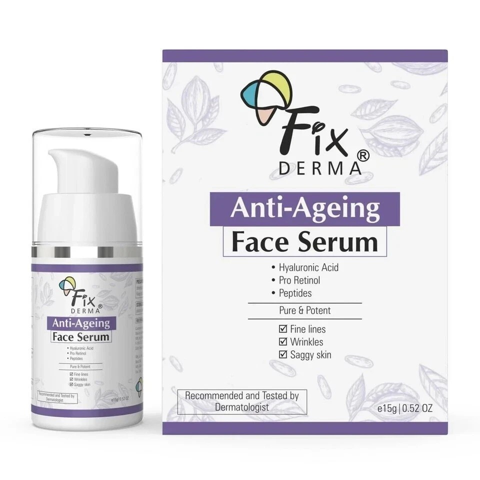 Fixderma Hyaluronic Acid Serum for Anti Ageing with Retinol Serum for Face- 15ml