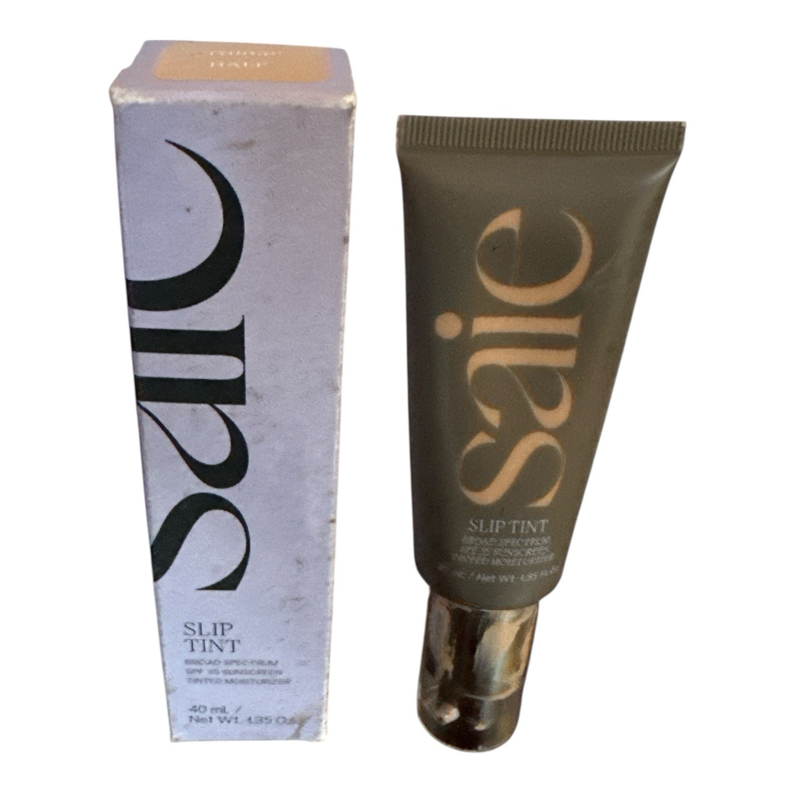 SAIE TINTED MOISTURIZER Slip Tint Three Half SPF 35 1.35oz Exp 12/25