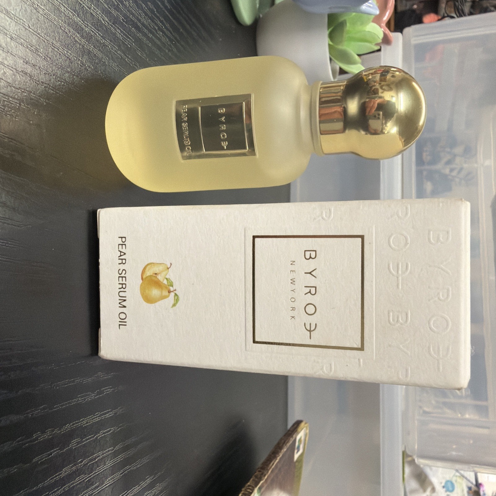 Byroe New York Pear Serum Oil .67oz Bottle Glow Hydrate Brighten Exp 5-25 BNIB