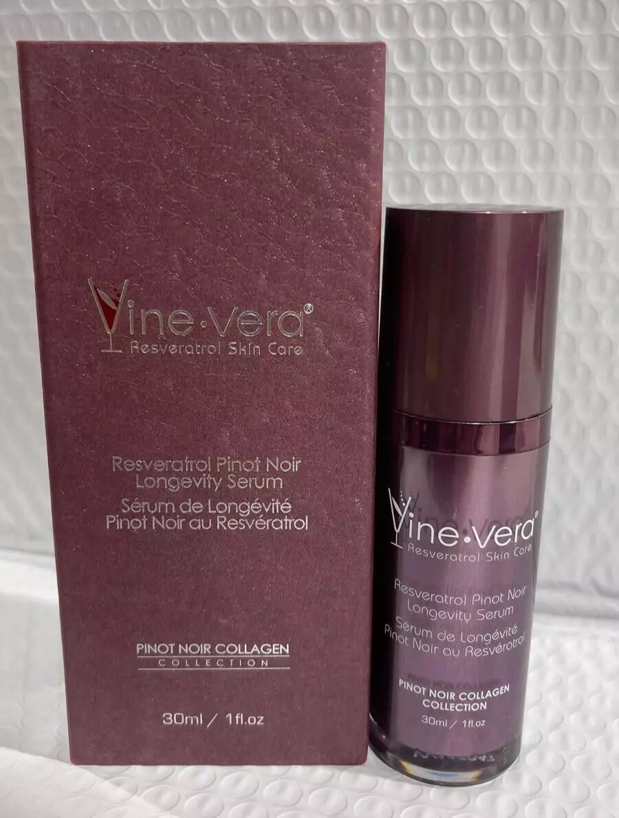 VINE VERA RESVERATROL PINOT NOIR LONGEVITY SERUM 30ml/1fl.oz. BRAND NEW
