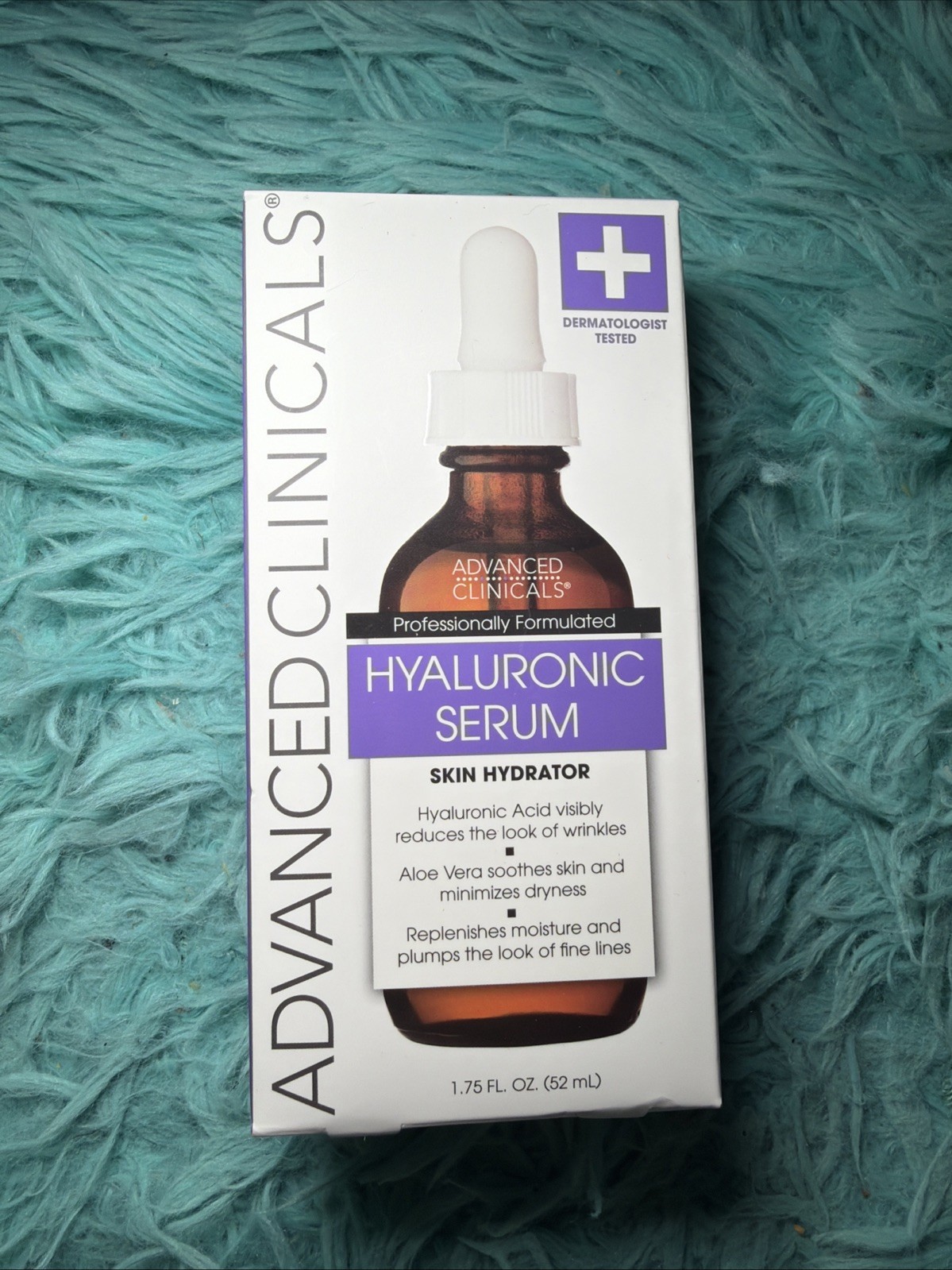 Advanced Clinicals Hyaluronic Acid Serum Instant Skin Hydrator 1.75 Fl Oz (52mL)