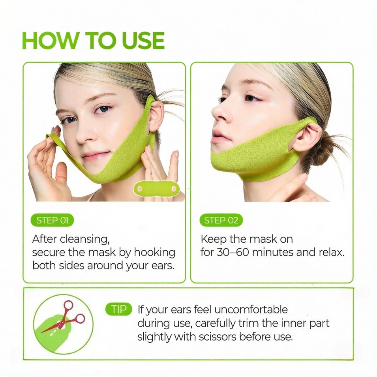 Dr.Melaxin Cactox Cooling V-Up Mask Cactus De-Puff Lifting Double Chin Jawline