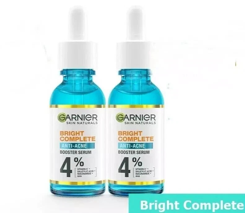 2X Garnier Skin Natural Bright Complete Anti-Acne Booster Serum 30ml