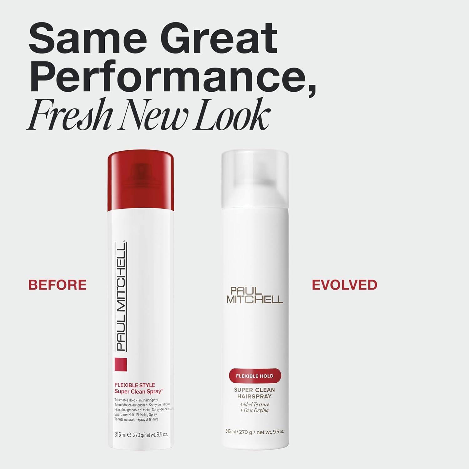 Paul Mitchell Super Clean Hairspray Fast Drying Adds Body 9.5 Oz New