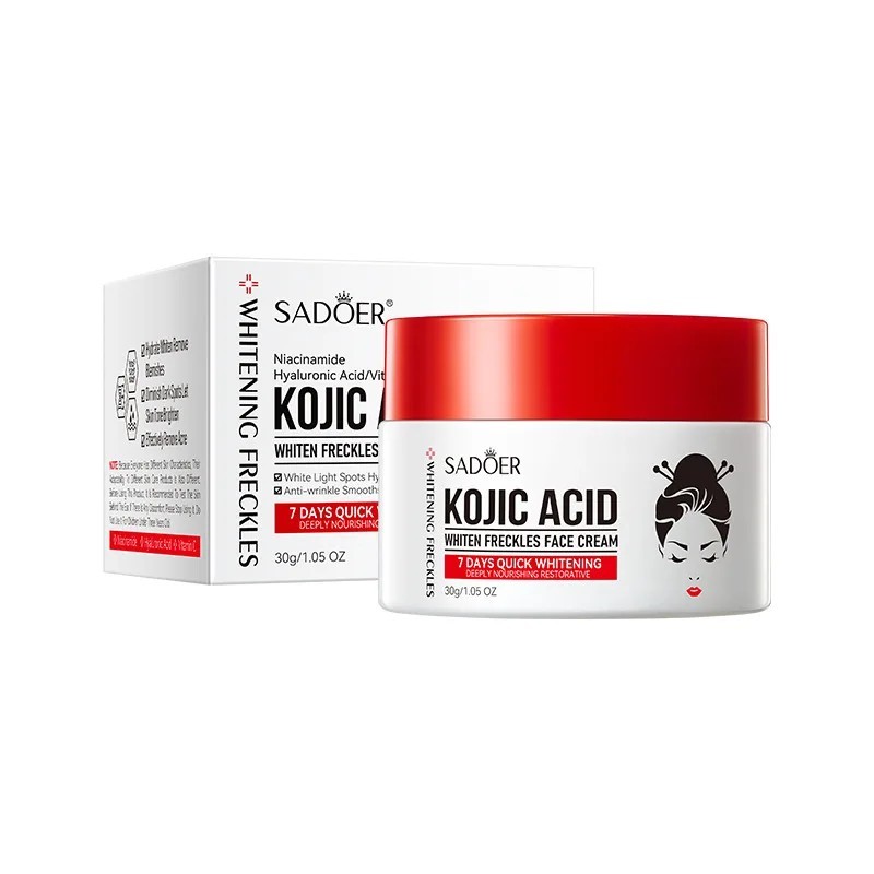 SADOER Kojic Acid Skin Care Set – Freckle Removal & Moisturizing Travel Kit