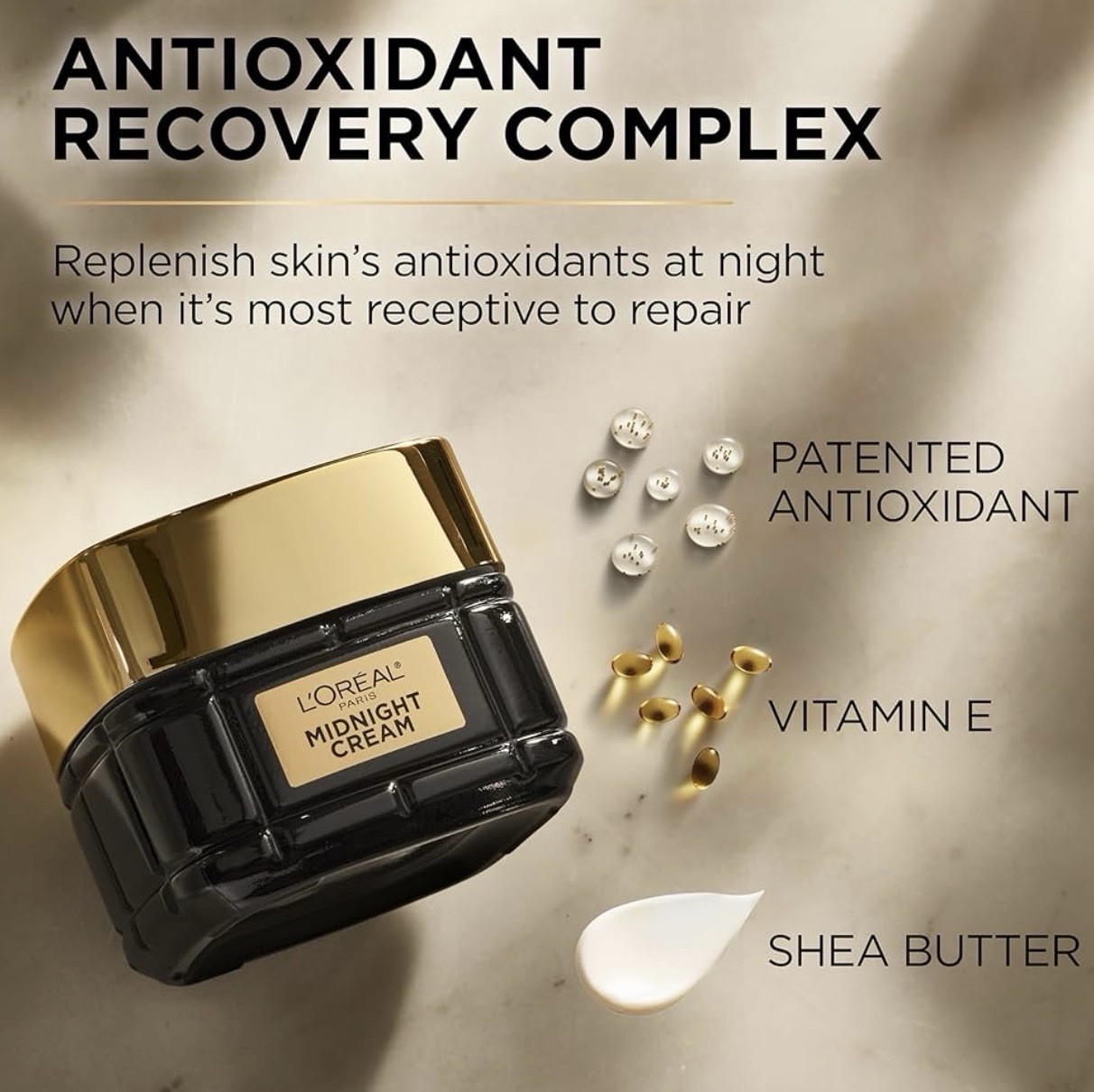 L’Oreal Paris Age Perfect Cell Renewal Midnight Cream, Antioxidant 1.7 oz NEW