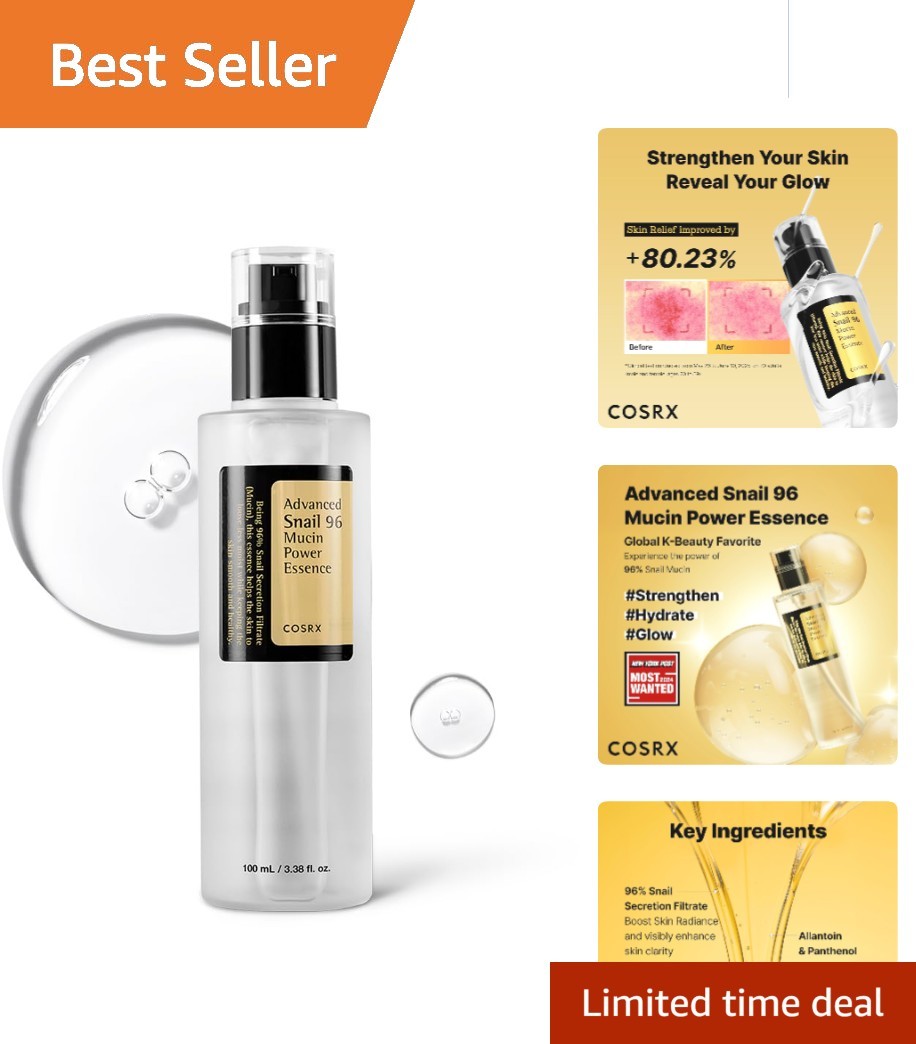 Hydrating Snail Secretion Serum 100ml – Revitalize Dull Skin and Fine Lines