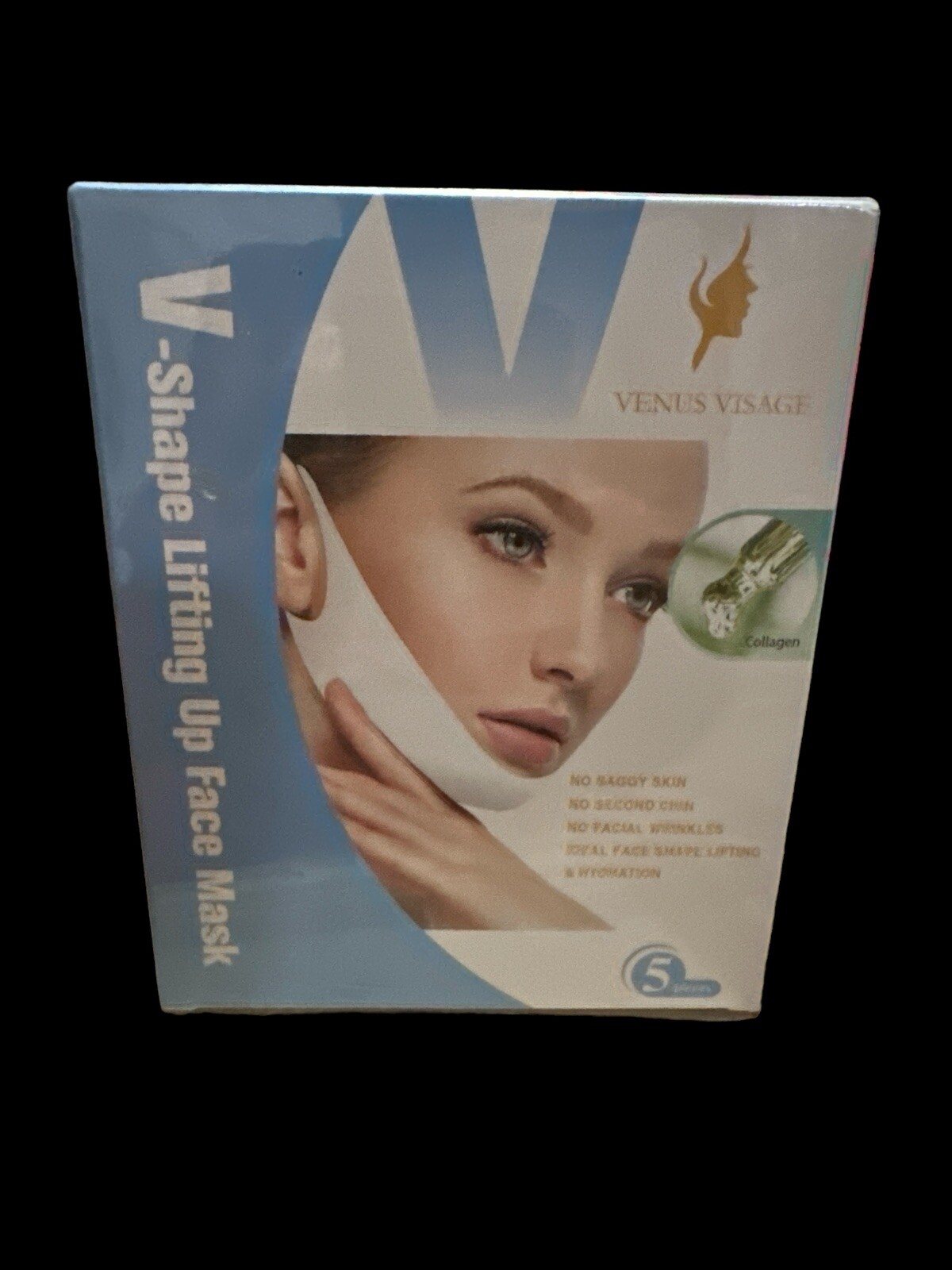 VENUS VISAGE 5 Piece V Line Lifting Mask – Invisible Face Slimming Strap