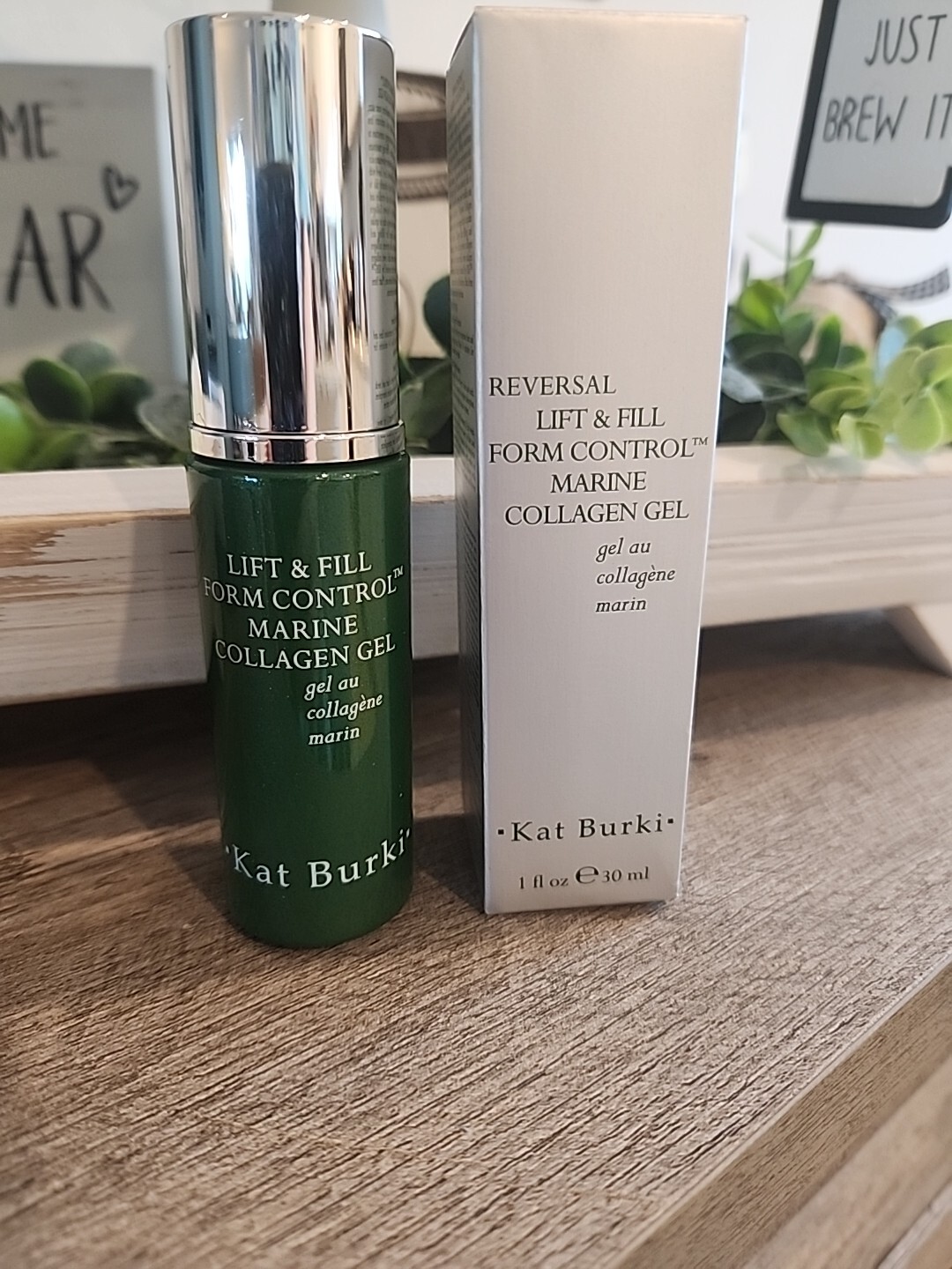 NIB Kat Burki Anti Aging Lift & Fill Marine Collagen Gel 1 oz Firm MSRP $160