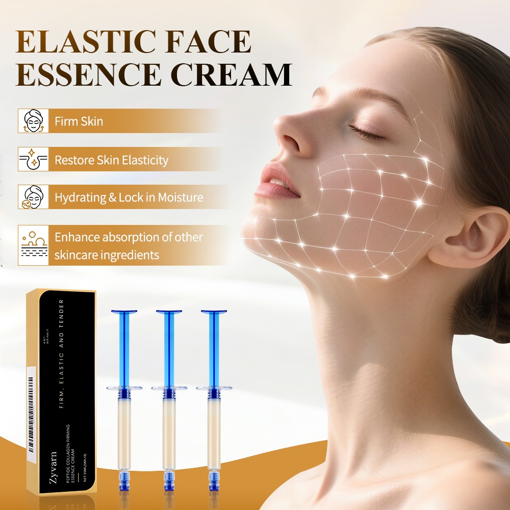 3Pcs~ Polypeptide Collagen Elastic Essence Cream Anti-Wrinkle Micro-Molecular US