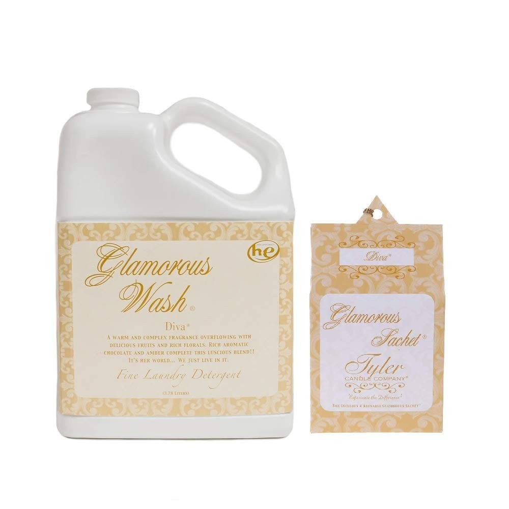 Tyler Candle Glamorous Wash Diva Laundry 128 Fl Oz (Pack of 1), white