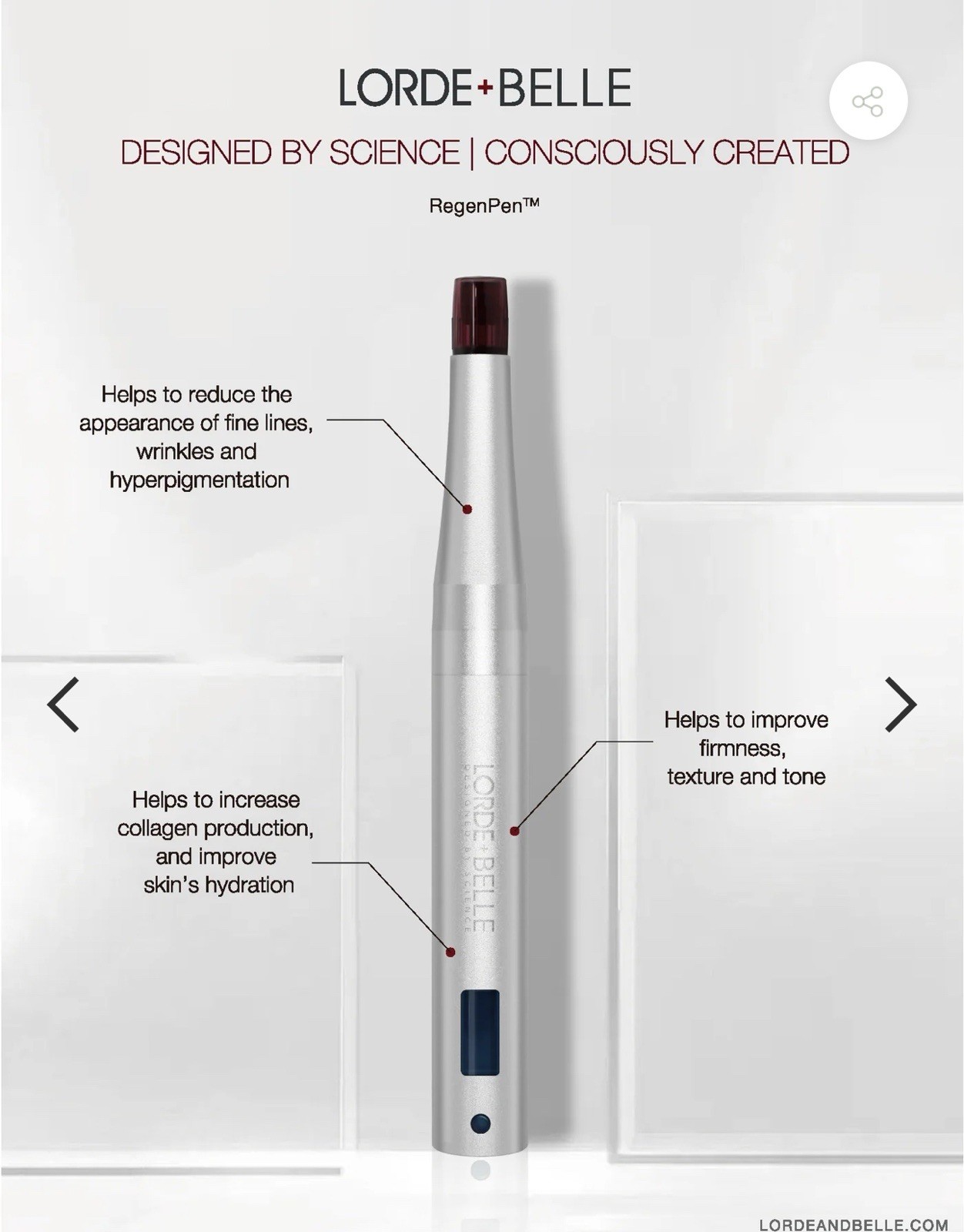 LORDE + BELLE THE VIRAL REGENPEN LOT- 1 Pen & Two 30 Pack Daily Cartridge Bundle