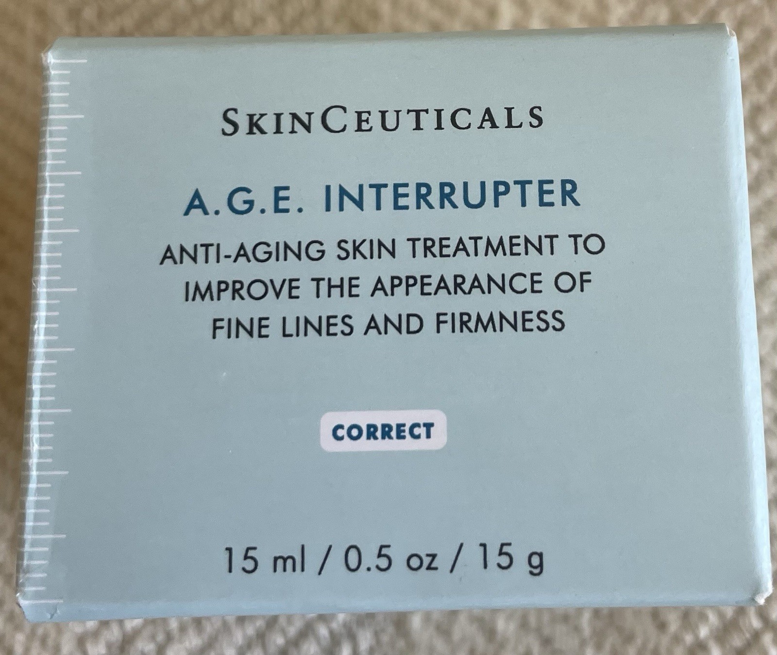 SKINCEUTICALS ORIGINAL A.G.E. INTERRUPTER CREAM EACH .5 Oz = 1 Oz AUTHENTIC