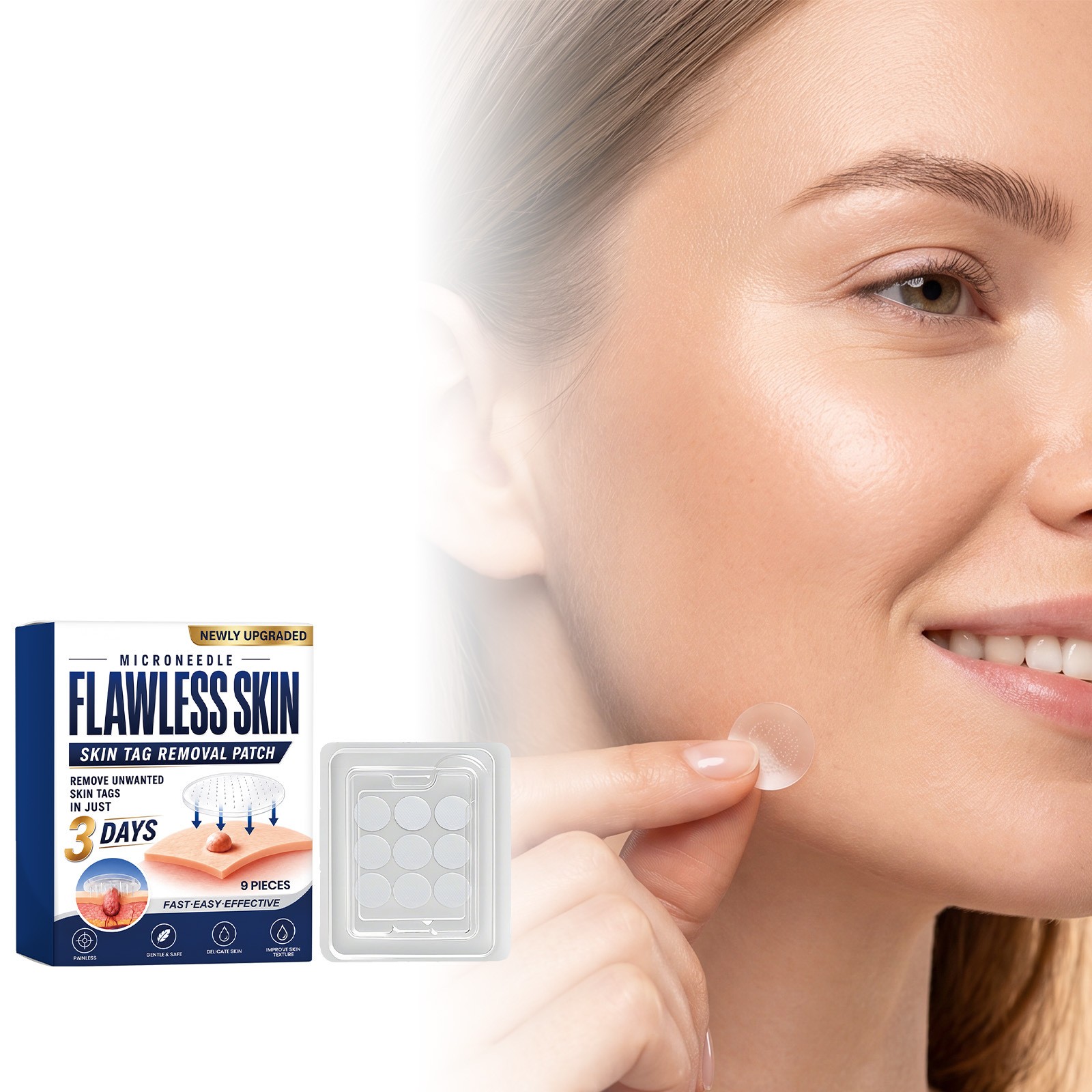 2x Hydrocolloid Patches, 2-in-1, Newly Upgraded, For Face And Body,Flawless Skin