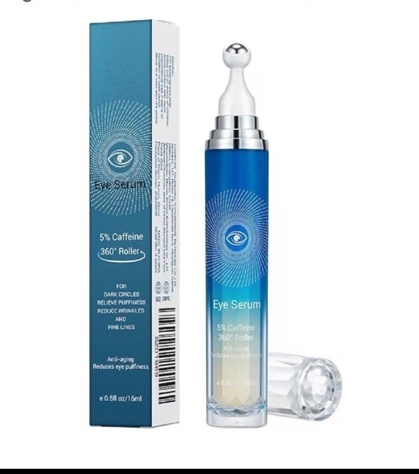5% Caffeine Eye Serum, Anti-Aging under Eye Roller Cream Sealed