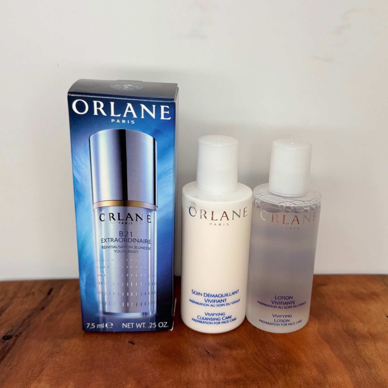 Orlane Paris Travel Set B21 Extraordinaire Vivifying Cleanser & Lotion Trail Sz