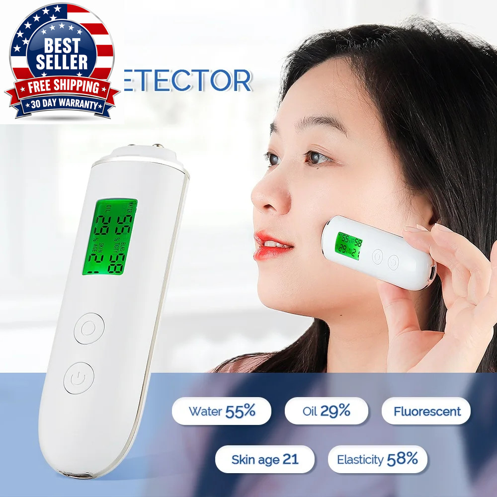 Skin Tester Face Skin Moisture&Oil Content Skin Analyzer Skin Water Cheek Elasti