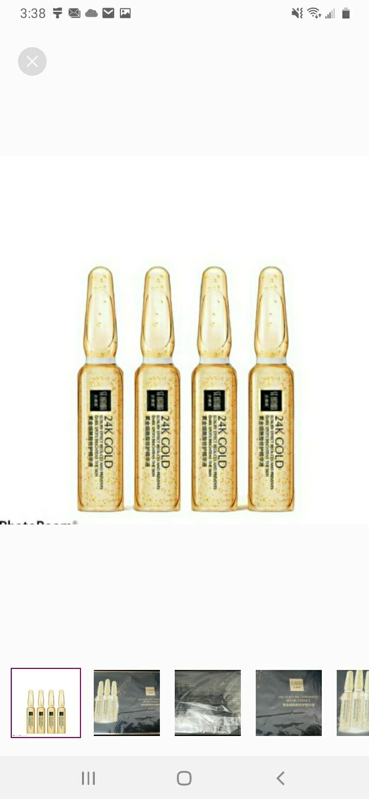 24K Pure Gold Nictinamide Repair Serum Womens Skincare 4 Small Bottles