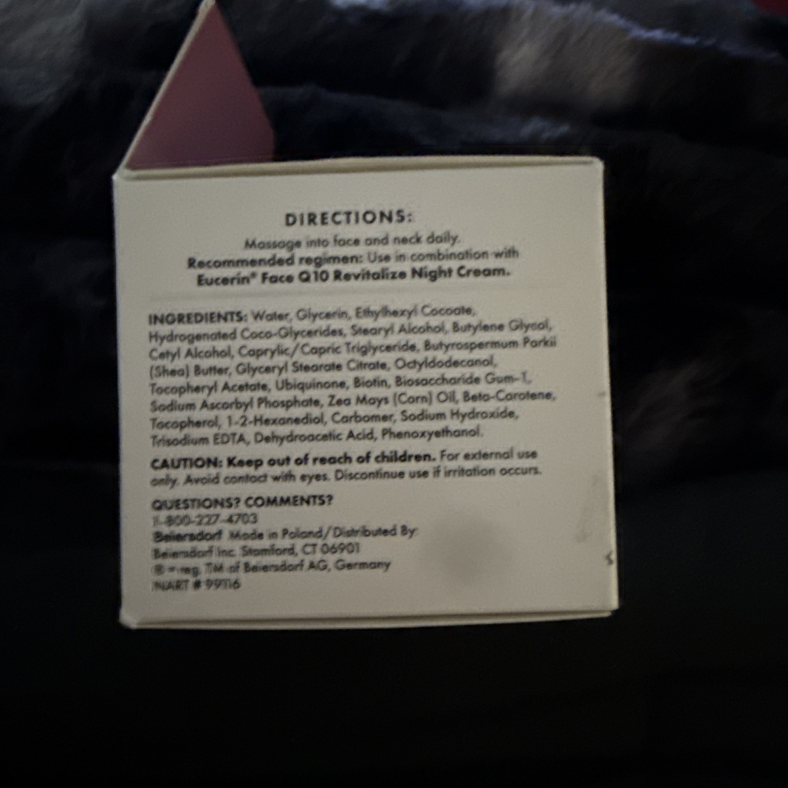 EUCERIN Q10 Revitalize Anti Wrinkle Face Cream for All Skin Types. Brand New
