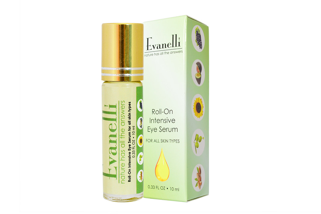 Evanelli Multi-Use Intensive Serum|Deep Hydration, Cooling Rollerball applicator