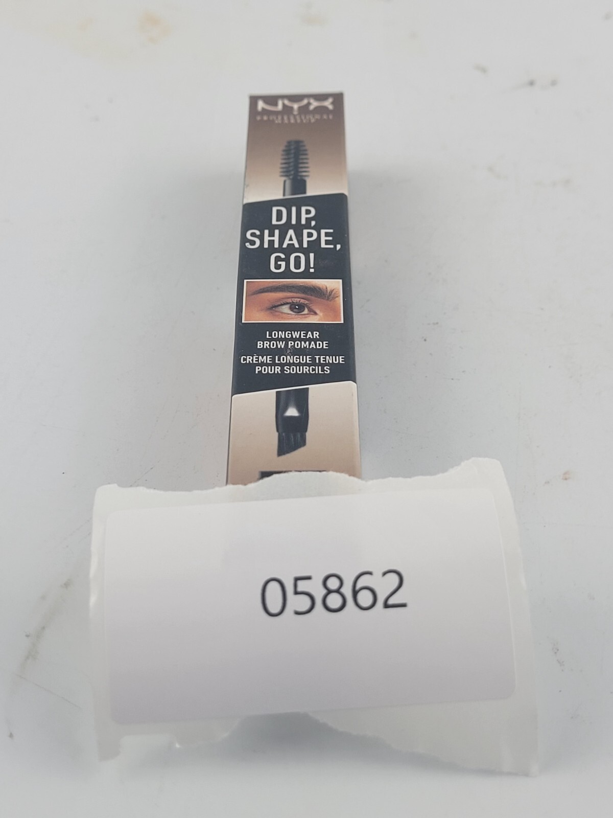 NYX DIP, SHAPE,GO! LONGWEAR BROW POMADE CREATE FULLER BROWS ON THE GO CHOCOLATE