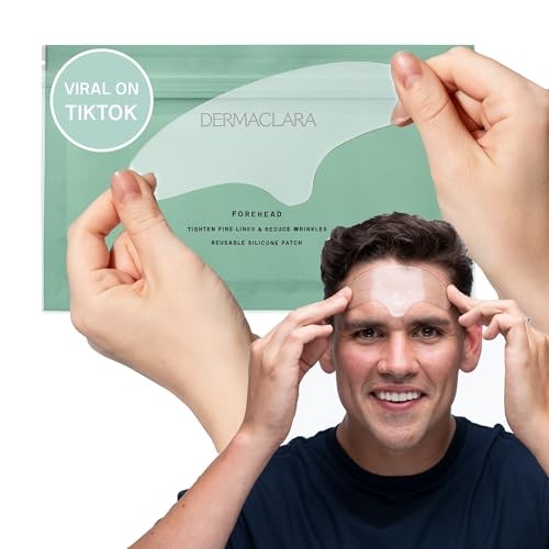 Dermaclara Forehead Patch Reusable Silicone Skin Treatment for Wrinkles 1 Count