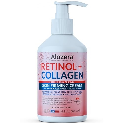 Alozera Retinol Collagen Face & Body Lotion with Stem Cells, Anti-Aging