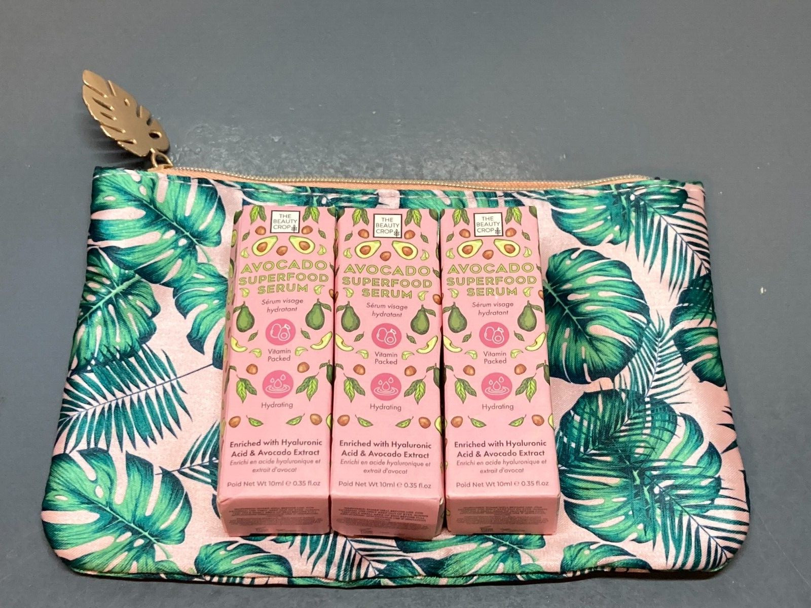 3x The Beauty Crop AVOCADO SUPERFOOD SERUM .35 oz 10 ml each NIB + Bag