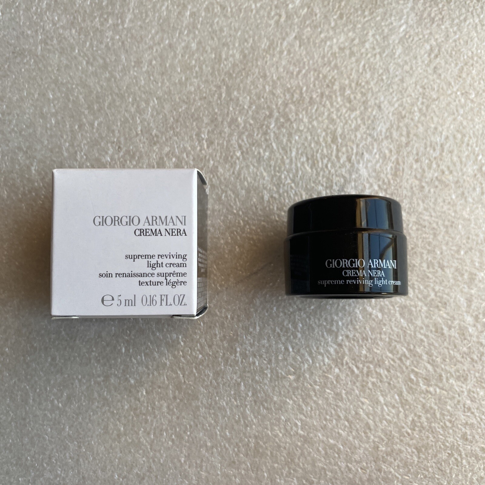 Giorgio Armani Crema Nera Supreme Reviving Light Cream 0.16 Oz. Travel Size