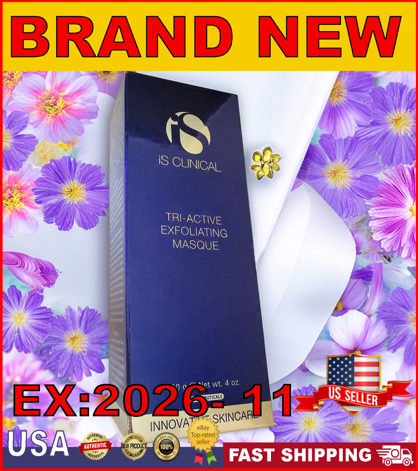 iS Clinical Tri-Active Exfoliating Masque 120g / 4oz – New & Authentic Skincare