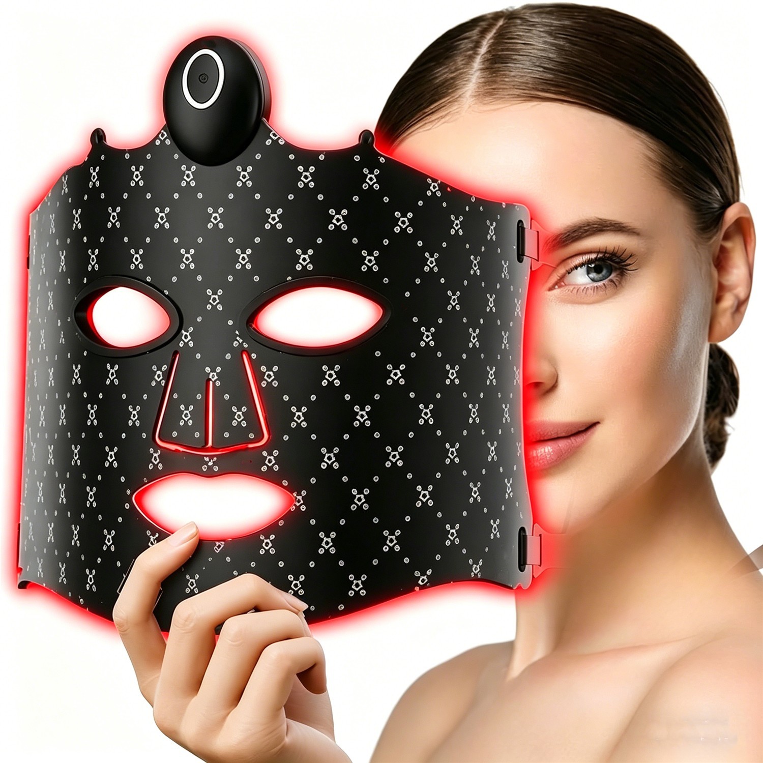 Anti-Aging 7-Color Red Light Therapy Mask, Silicone LED Face Mask For Skincare