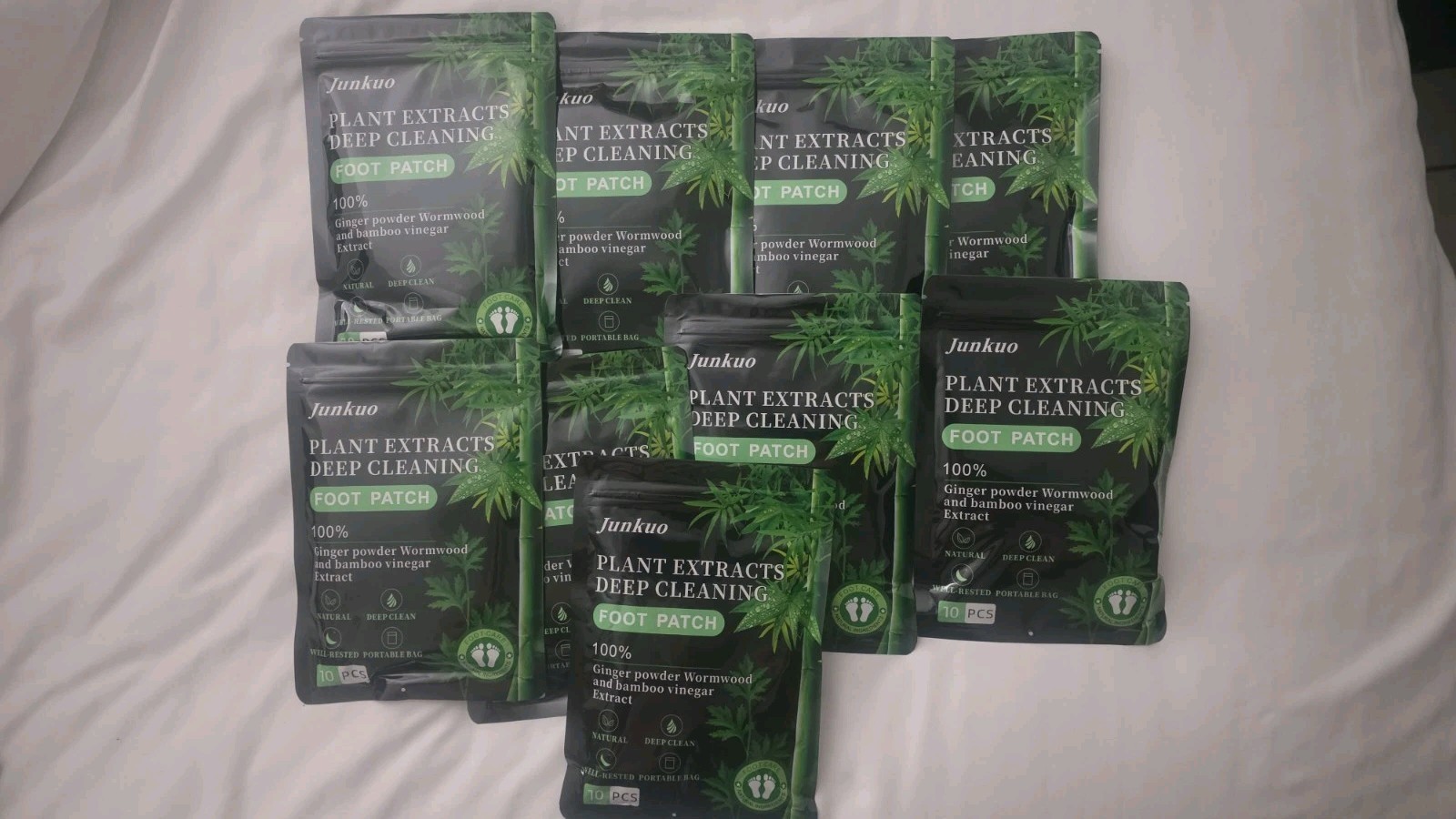 Lot of 90 PCS Foot detox Bamboo Vinegar, ginger and wormwood Detox Pads