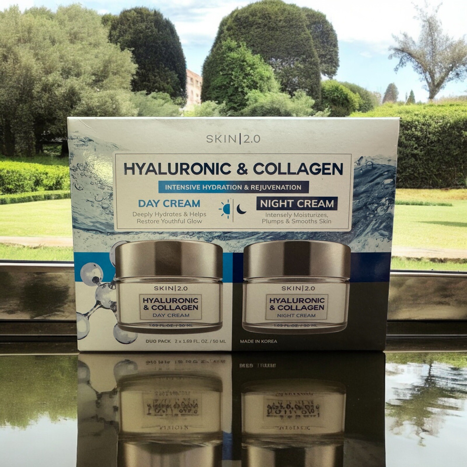 SKIN 2.0 HYALURONIC & COLLAGEN DAY & NIGHT HYDRATING CREAM FAST SHIPPING