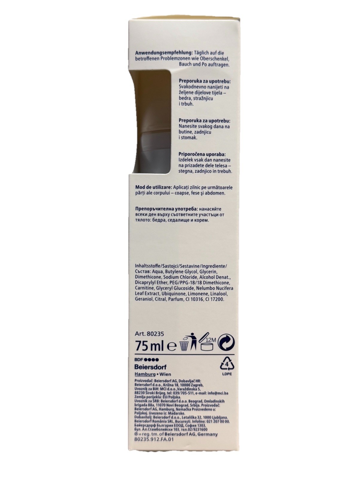 (1) NIVEA Q10 Firming Anti-Cellulite 10 Day Serum 75ml New