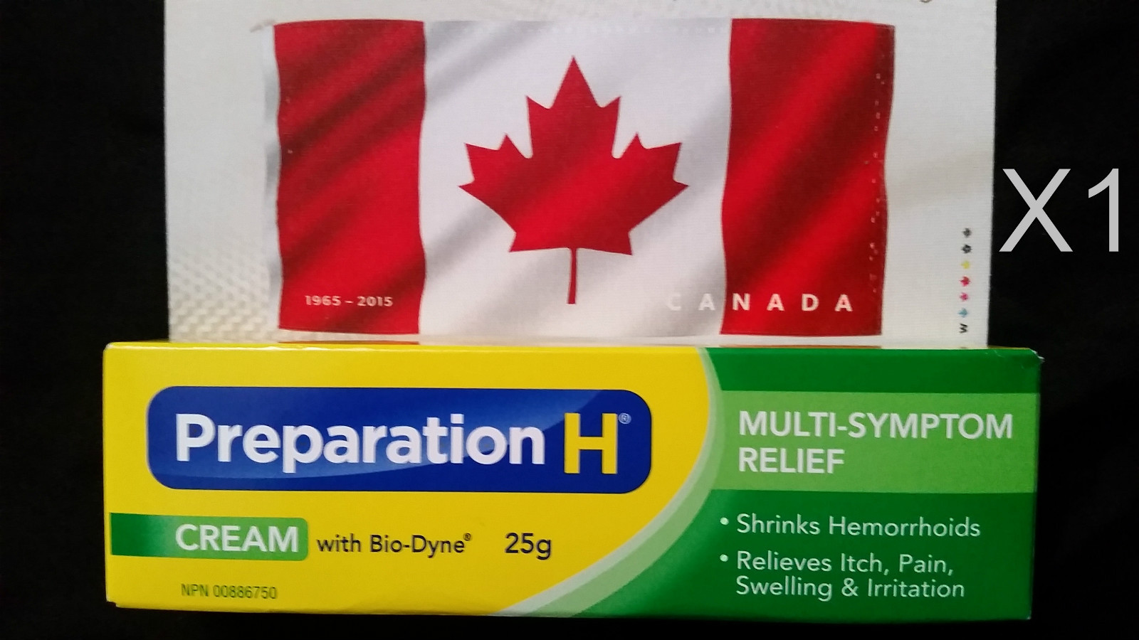 CANADIAN PREPARATION H CREAM PREP-H WITH BIO-DYNE 25G CANADA