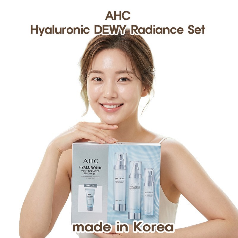AHC Radiance Special Set Toner, Emulsion, Serum Korean Skincare K-beauty