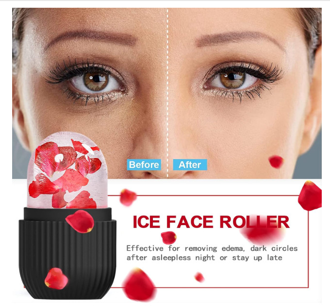 Ice Face Roller Ice Mold for Face and Eyes Reusable Black New