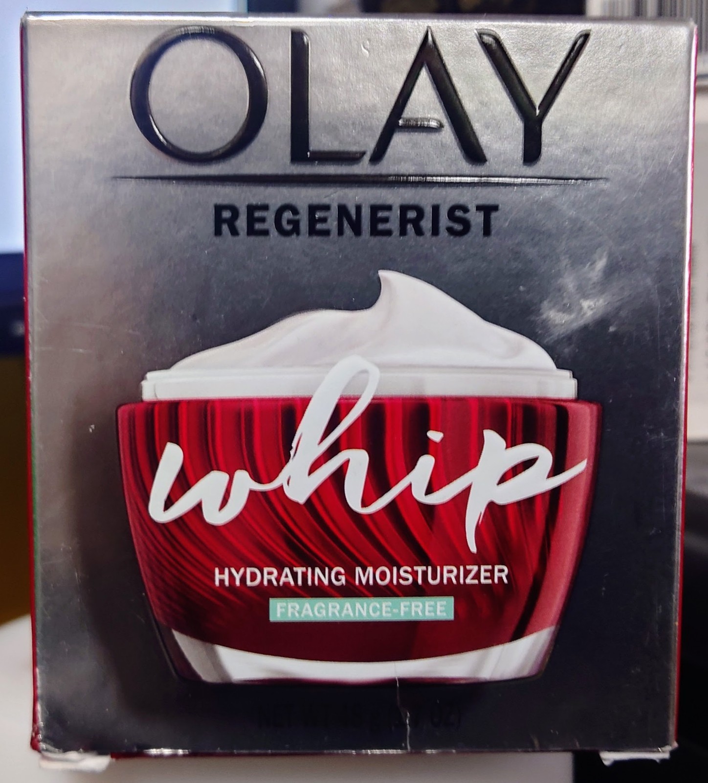 OLAY Regenerist Whip Hydrating Facial Moisturizer, Fragrance-Free, 1.7 Oz NEW