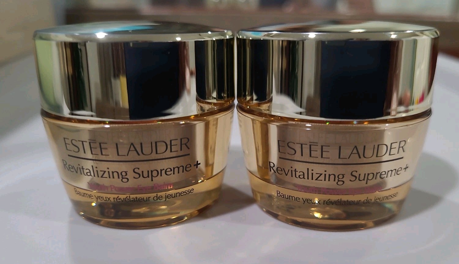 ESTĒE LAUDER 2x Revitalizing Supreme + Youth Power Eye Balm – Travel Size.