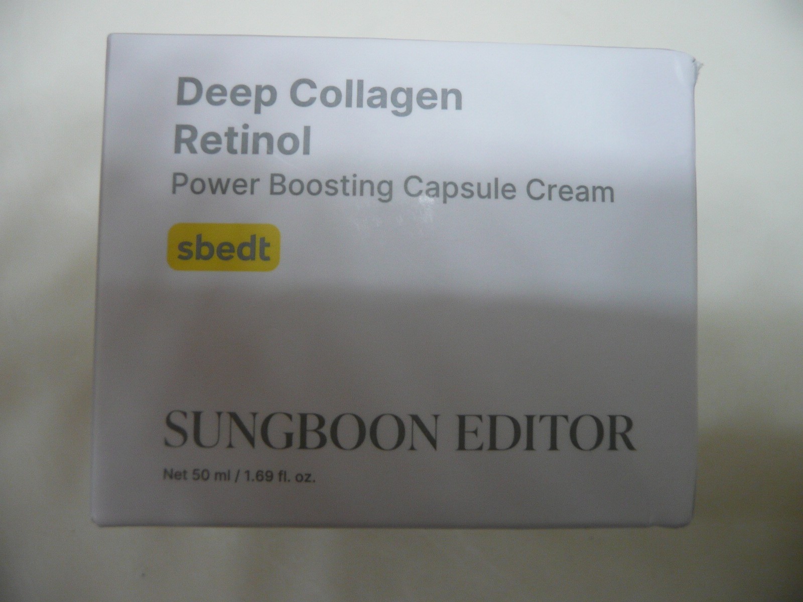 Sungboon Editor Deep Collagen Retinol Power Boosting Capsule Cream 1.69 oz Sbedt