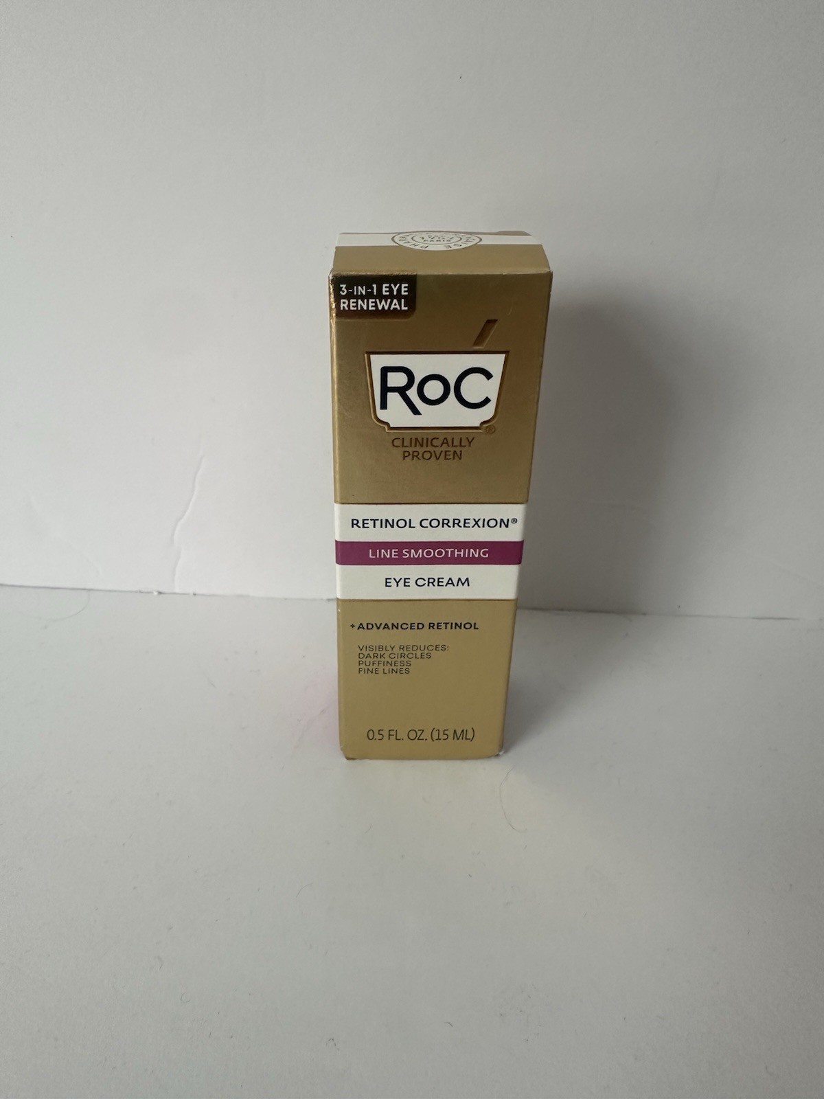 RoC Retinol Correxion Line Smoothing Anti-Aging Eye Cream 0.5oz Advanced Retinol