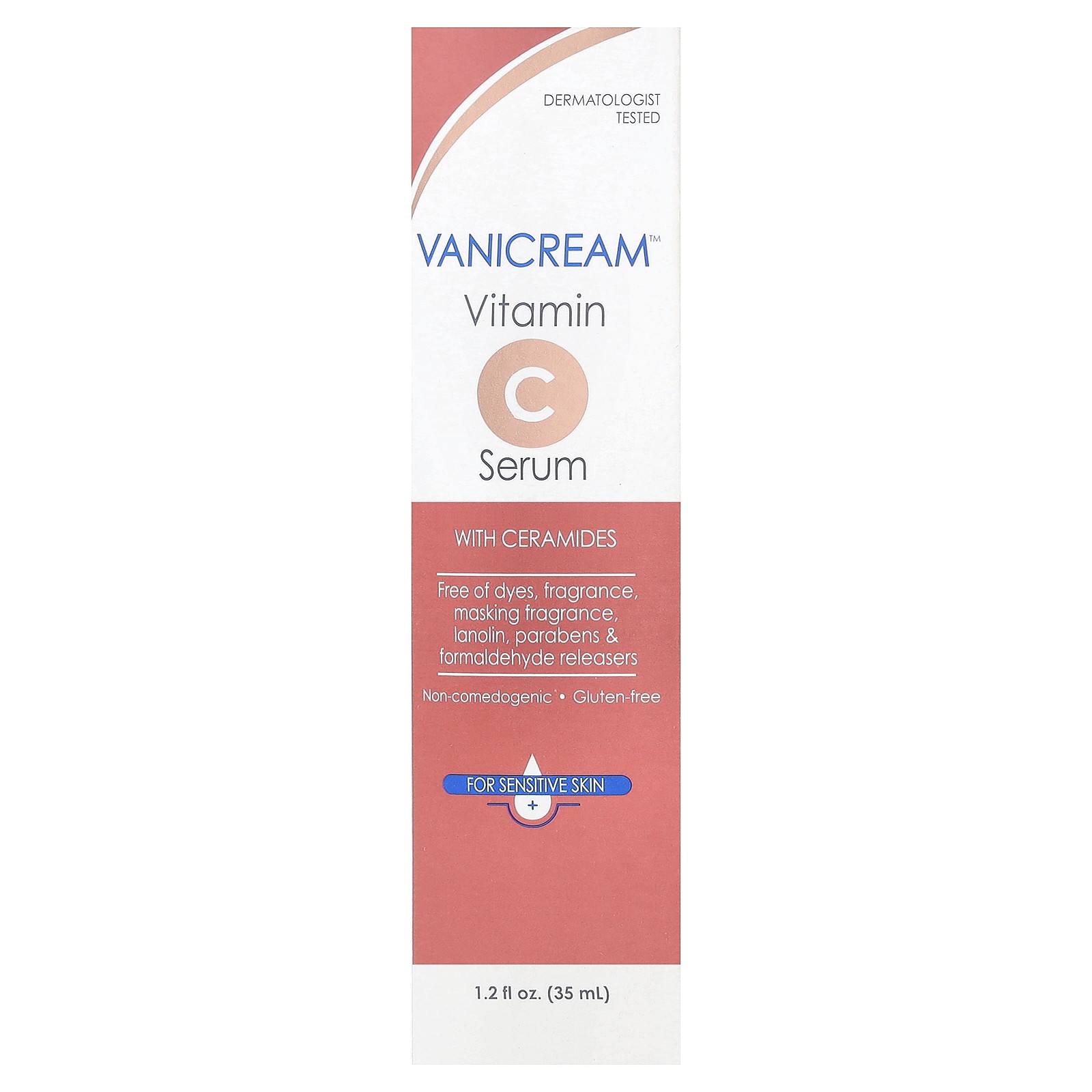 Vitamin C Serum with Ceramides, For Sensitive Skin, 1.2 fl oz (35 ml)