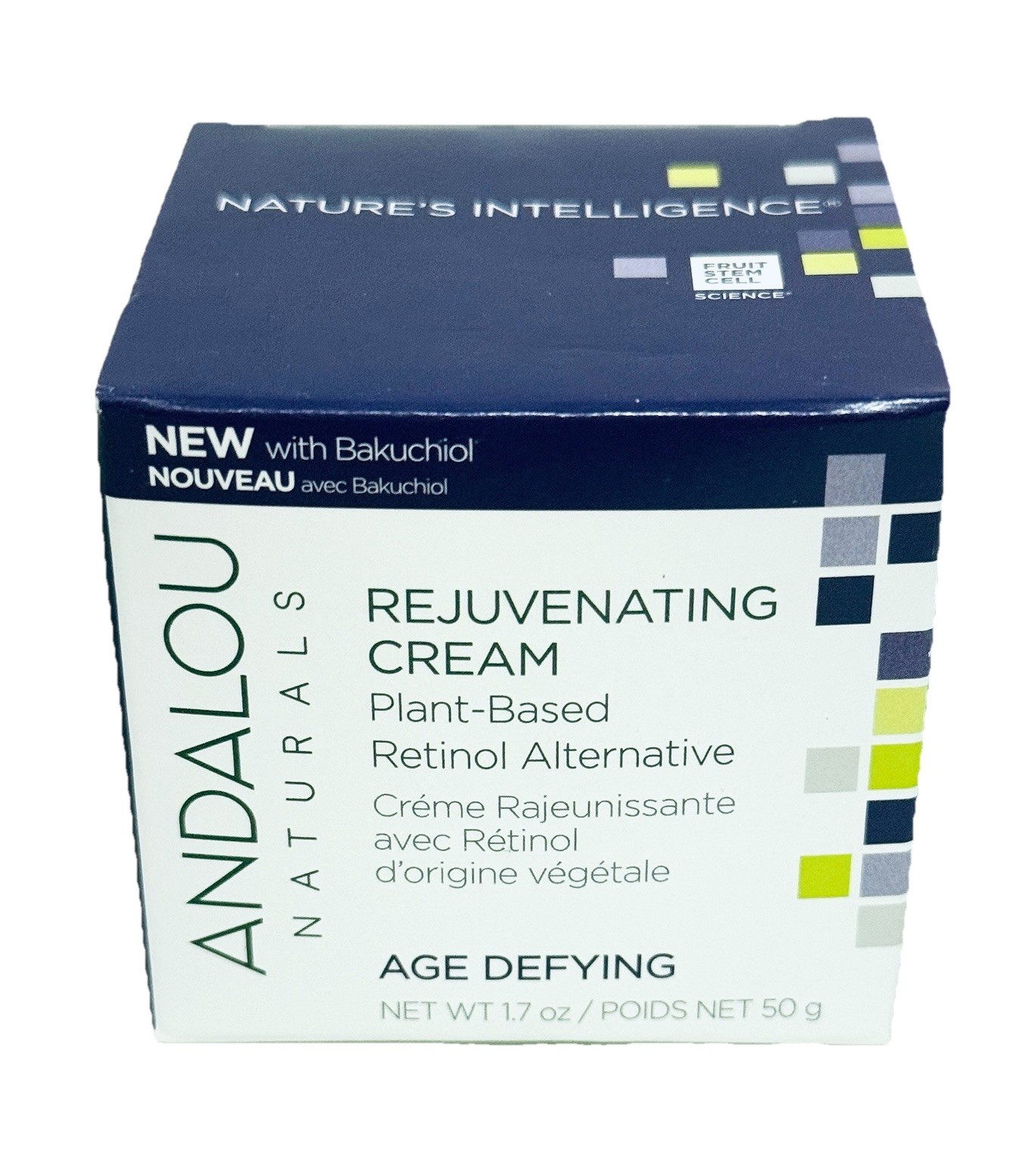 NEW Andalou Naturals Rejuvenating Cream Plant Based 1.7 oz Retinol Alternative