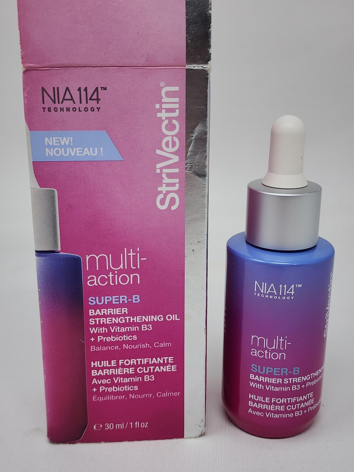 StriVectin NIA MultiAction Super B Barrier Strengthening Oil 30ML 1Oz Vitamin B3