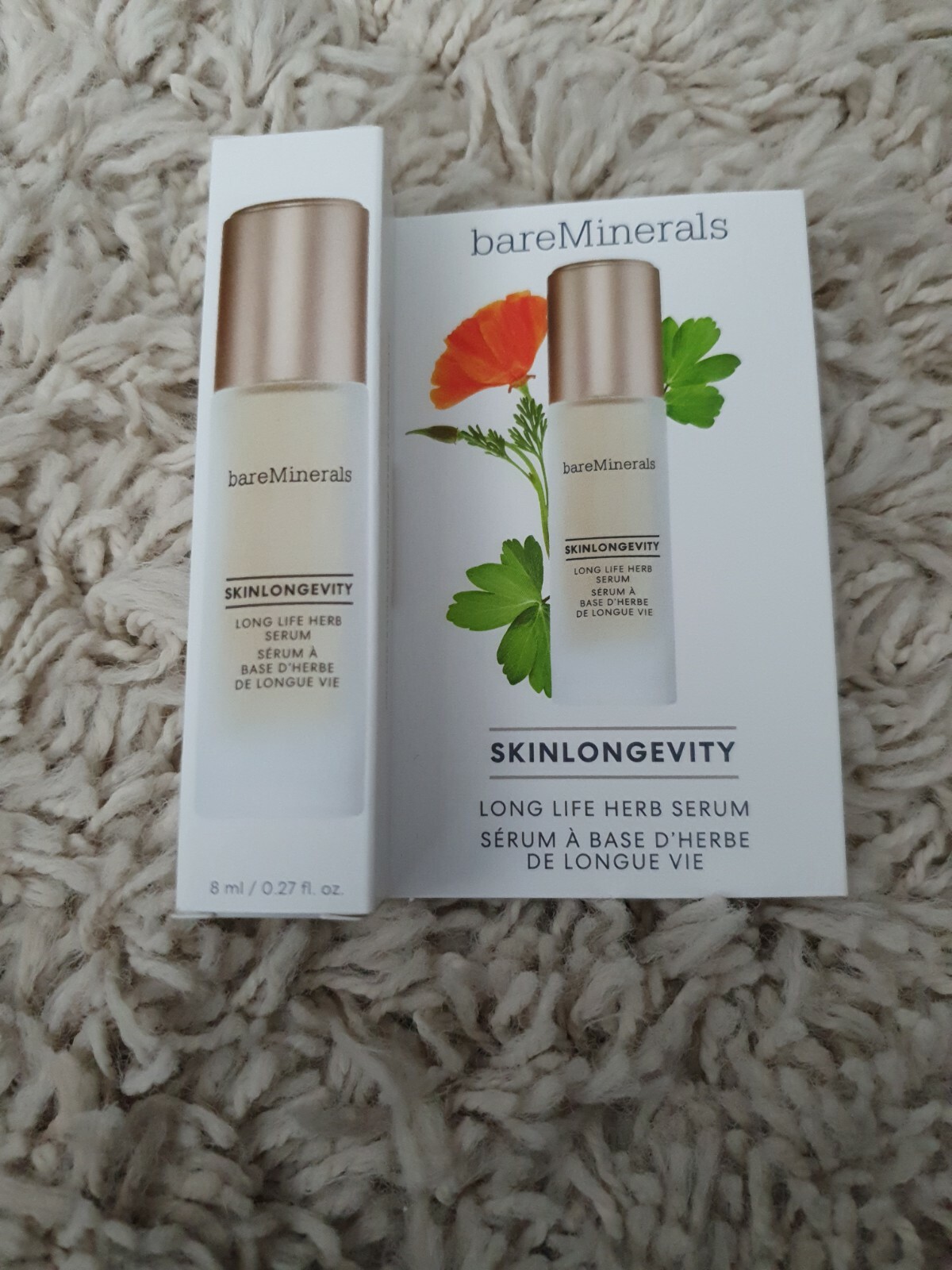 bareMinerals SKINLONGEVITY Long Life Herb Serum Mini Size 8ml/.27floz