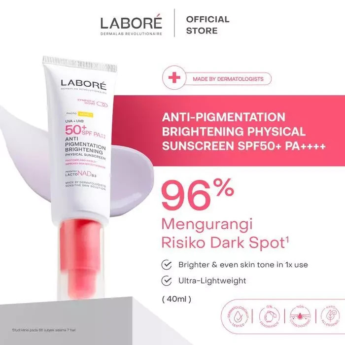 LABORÉ Dermalab Revolutionaire Brightening Physical Sunscreen Anti Pigmentation