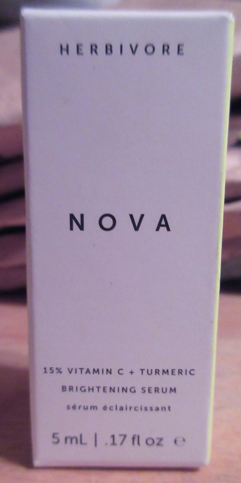 Herbivore Nova 15% Vitamin C + Turmeric Brightening Serum .17oz/5mL Trial Sz NIB