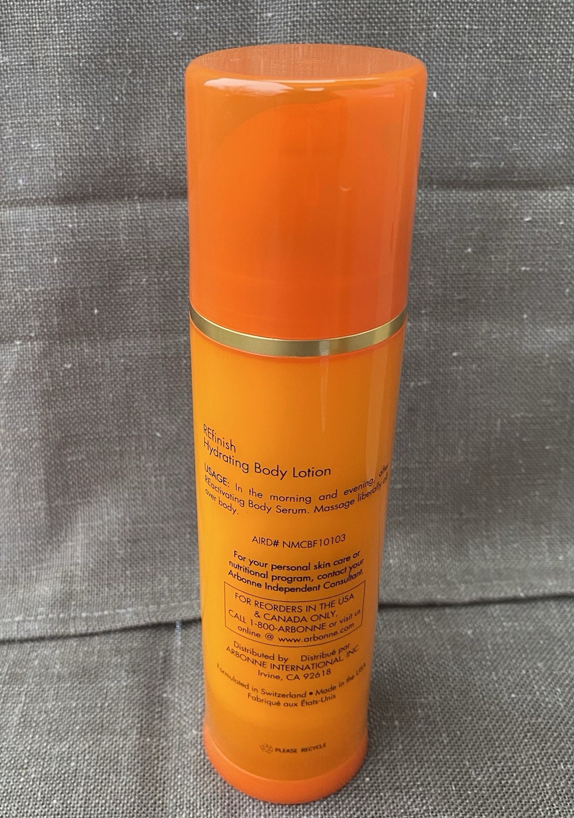 2 Piece Set Arbonne Nutrimin C RE9 Reactivating & Refinish Body Lotion & Serum