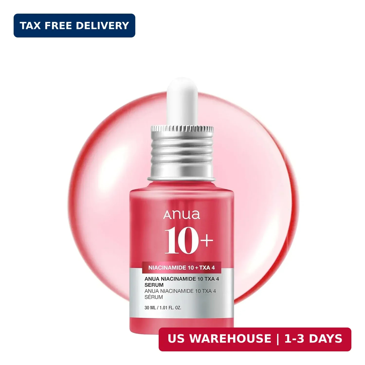 Anua Niacinamide 10 + TXA 4 Serum, Dark Spot Care, Hyaluronic Acid, Tranexamic A